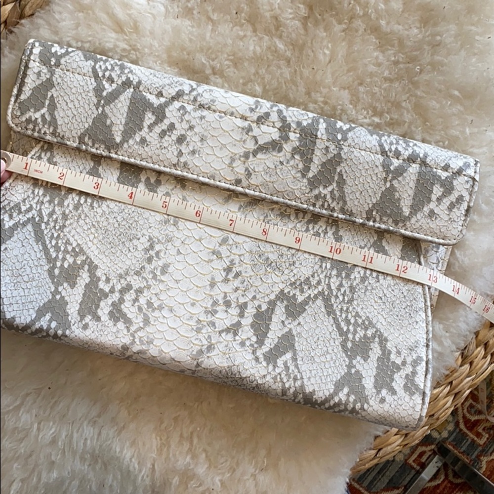 Faux Python Envelope Clutch - Picture 4 of 5